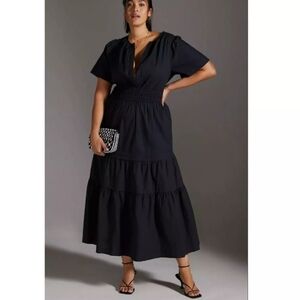 Anthropologie Black Maxi Dress